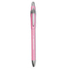 Paper Mate “Write for Hope” Edition FlexGrip Elite Ballpoint Pen, Retractable, Medium 1 mm, Black Ink, Pink Barrel, Dozen
