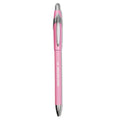 Paper Mate “Write for Hope” Edition FlexGrip Elite Ballpoint Pen, Retractable, Medium 1 mm, Black Ink, Pink Barrel, Dozen