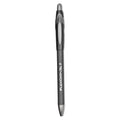 Paper Mate FlexGrip Elite Ballpoint Pen, Retractable, Fine 0.8 mm, Black Ink, Black Barrel, Dozen