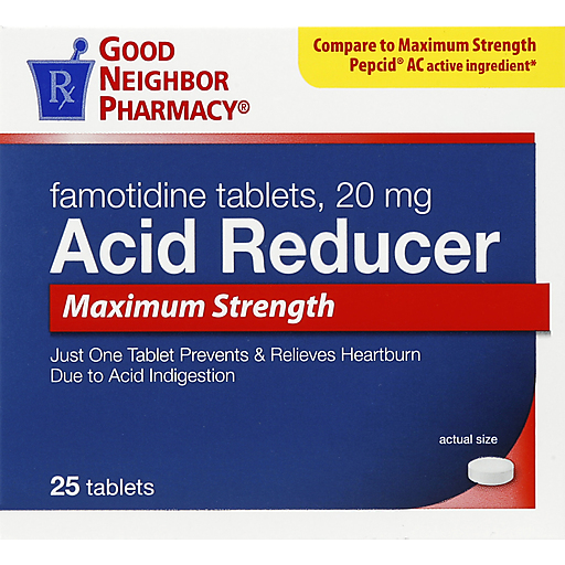 GNP Acid Reducer 20 Mg Maximum Strength 25 Tabs by Pasteur Pharmacy