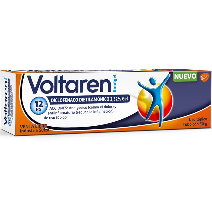 Voltaren (Diclofenac Sodium) Topical Gel, 50g Tube (12-Count PDQ Display) by Pasteur Pharmacy