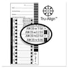 Lathem Time Clock Cards for Lathem Time 1600E, One Side, 4 x 9, 100/Pack