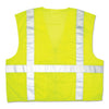 MCR Luminator Safety Vest, Large, Lime Green with Stripe