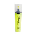 Sharpie Clearview Tank-Style Highlighter, Fluorescent Yellow Ink, Chisel Tip, Yellow/Black/Clear Barrel, Dozen