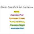Sharpie Tank Style Highlighters, Pink Ink, Chisel Tip, Pink Barrel, Dozen