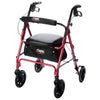 Premium Aluminum Rolling Walker with Large 8" Wheels – Foldable Rollator with Seat