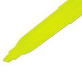 Sharpie Pocket Style Highlighters, Fluorescent Yellow Ink, Chisel Tip, Yellow Barrel, Dozen