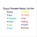Sharpie Fine Tip Permanent Marker, Fine Bullet Tip, Black, Dozen