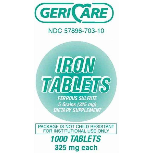 GeriCare Iron Supplement 325 Mg Strength Tablet by Pasteur Pharmacy