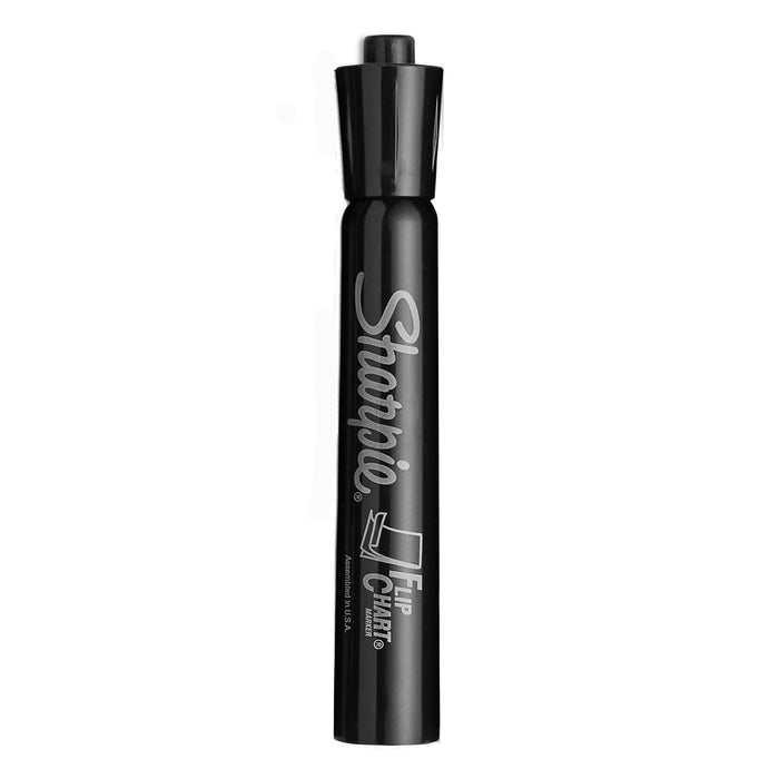 Sharpie Flip Chart Marker, Broad Bullet Tip, Black, 8/Pack
