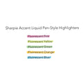 Sharpie Liquid Pen Style Highlighters, Fluorescent Pink Ink, Chisel Tip, Pink/Black/Clear Barrel, Dozen