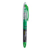 Sharpie Liquid Pen Style Highlighters, Fluorescent Green Ink, Chisel Tip, Green/Black/Clear Barrel, Dozen