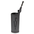 Alba Triangular Umbrella Stand, Steel/Plastic, 10.25w x 10.25d x 23.67h, Black
