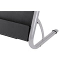Alba Literature Floor Rack, 6 Pocket, 13.33w x 19.67d x 36.67h, Silver Gray/Black
