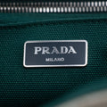 Prada Beige x Green Canapa Canvas x Satin Flower Tote Bag #2265 by Bolt Boutique