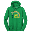 Lucky Charms Vintage Lucky the Leprechaun Logo Hooded Sweatshirt - Kelly Green by Tee Luv