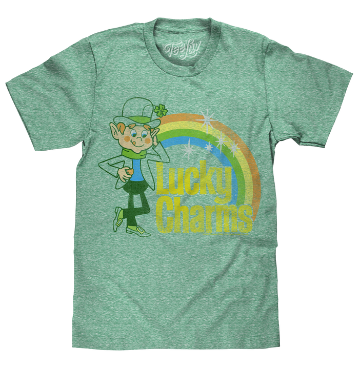 Lucky Charms Vintage Lucky the Leprechaun T-Shirt - Kelly Snow by Tee Luv