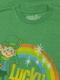 Lucky Charms Retro Rainbow T-Shirt - Green by Tee Luv