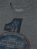 #1 Chevrolet T-Shirt - Gray by Tee Luv
