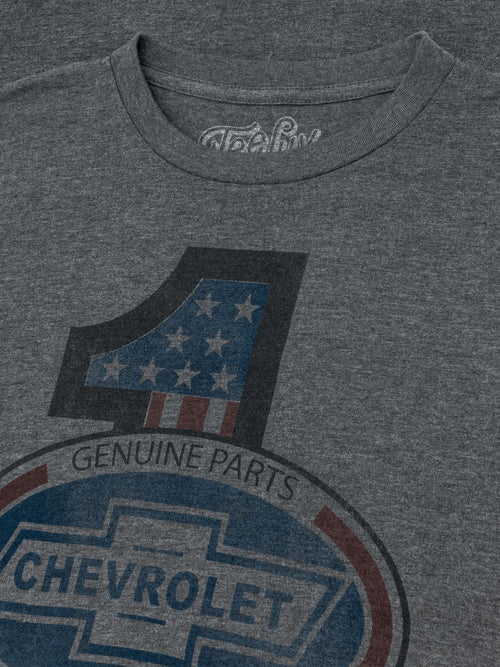#1 Chevrolet T-Shirt - Gray by Tee Luv