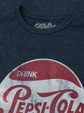 Pepsi Retro Logo T-Shirt - Navy by Tee Luv
