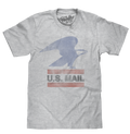 U.S. Mail Eagle Logo T-Shirt - Gray by Tee Luv