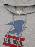 USPS U.S. Mail Eagle Hooded Sweatshirt - Gray by Tee Luv