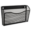 Rolodex Single Pocket Wire Mesh Wall File, Letter Size, 14" x 3.27" x 8.5", Black