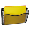 Rolodex Single Pocket Wire Mesh Wall File, Letter Size, 14" x 3.27" x 8.5", Black