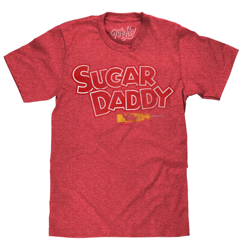 Sugar Daddy Logo T-Shirt - Red by Tee Luv
