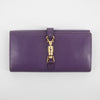 Gucci Purple Leather Jackie Long Wallet  #2269