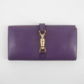 Gucci Purple Leather Jackie Long Wallet #2269 by Bolt Boutique