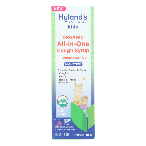 Hyland's Kids All-in-One Cough Syrup Organic Nighttime by Pasteur Pharmacy