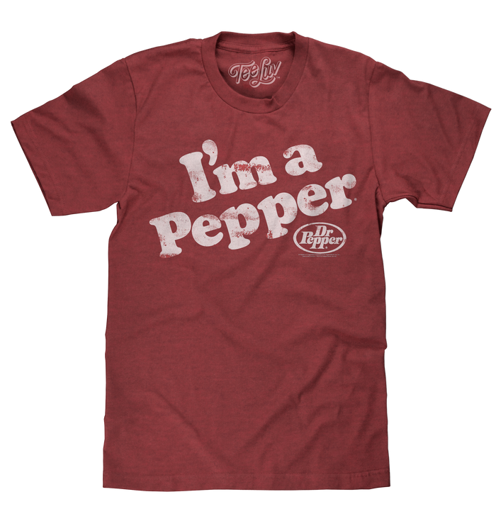 Dr Pepper I'm a Pepper T-Shirt - Red by Tee Luv