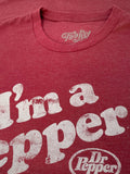 Dr Pepper I'm a Pepper T-Shirt - Red by Tee Luv