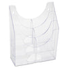 Rubbermaid Optimizers Multipurpose Six-Pocket Organizer, 9.75w x 4.25d x 12h, Clear