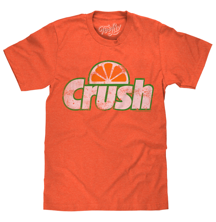 Vintage Orange Crush Logo T-Shirt - Orange by Tee Luv