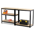 Safco Boltless Steel/Particleboard Shelving, Five-Shelf, 36w x 18d x 72h, Black