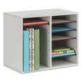 Safco Fiberboard Literature Sorter, 12 Compartments, 19.63 x 11.88 x 16.13, Gray