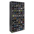 Safco Wood Mail Sorter with Adjustable Dividers, Stackable, 36 Compartments, 33.75 x 12 x 32.75, Black