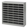 Safco Steel/Fiberboard E-Z Stor Sorter, 36 Compartments, 37.5 x 12.75 x 36.5, Gray