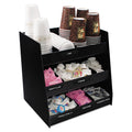 Vertiflex Vertical Condiment Organizer, 9 Compartments, 14.5 x 11.75 x 15, Black