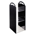 Vertiflex Compact Condiment Organizer, 6 Compartments, 6.13 x 8 x 18, Black