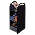 Vertiflex Compact Condiment Organizer, 6 Compartments, 6.13 x 8 x 18, Black
