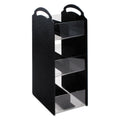 Vertiflex Compact Condiment Organizer, 6 Compartments, 6.13 x 8 x 18, Black