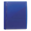 Smead Clear Front Poly Report Cover, Double-Prong Fastener, 0.5" Capacity, 8.5 x 11, Clear/Blue, 5/Pack