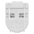Advantus Wall Clips for Fabric Panels, 60 Sheet Capacity, White, 10/Box