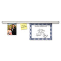 Advantus Grip-A-Strip Display Rail, 9 x 1.5, Aluminum Finish