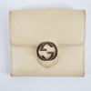 Gucci Beige Interlocking G Leather Double Hook Compact Wallet #2282