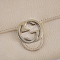 Gucci Beige Interlocking G Leather Double Hook Compact Wallet #2282 by Bolt Boutique